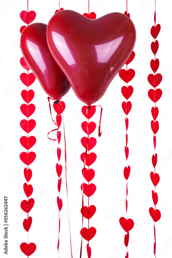 Canvas Prints air helium balloons for Valentine's Day