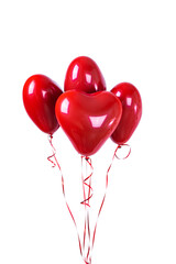 Obraz na płótnie Canvas air helium balloons for Valentine's Day