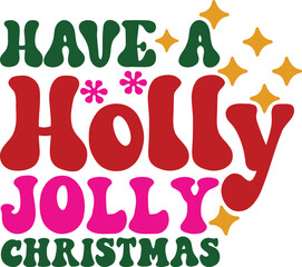 Retro Christmas SVG Design
