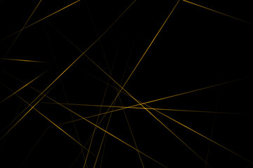 Abstract black with gold lines, triangles background modern design. Vector illustration EPS 10.