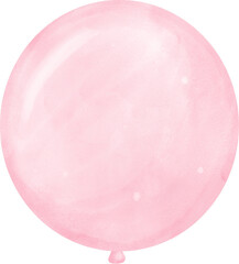 cute sweet pink pastel balloon watercolour 
