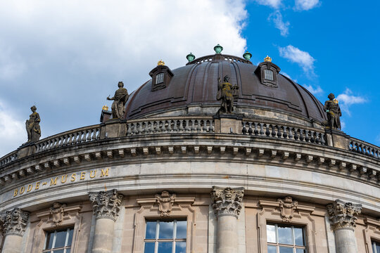 Berlin, Germany: Facade of Bode Museum, museum island