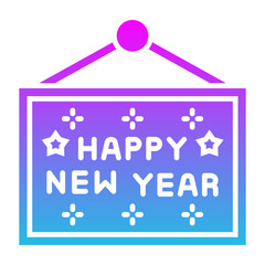 Fototapeta premium Photo Glyph Gradient Icon