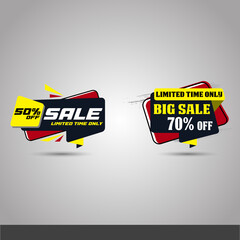 Sale label promo designs