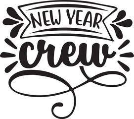 New year svg design 