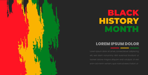 black history month 2023 text background. black history month background. African American History or Black History Month. Celebrated annually in February in the USA and Canada. 