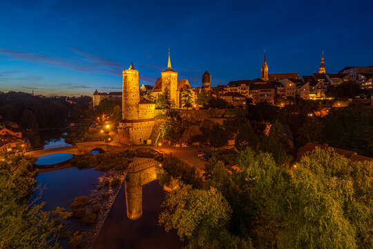 Bautzen im Sonnenuntergang