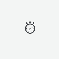 Clock icon, stopwatch symbol, timer sign, countdown timer icon