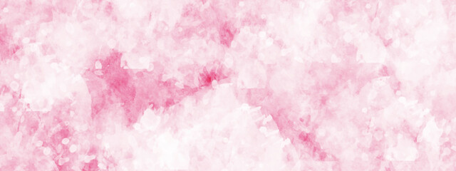 Fototapeta premium Pink watercolor background with vintage texture design on white paper background. Abstract watercolor background handprint colorful gradient ink. Colorful painted background texture. 