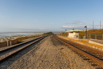 LOMPOC - Train tracks at California State Route 1 - Pacific Cost Highway