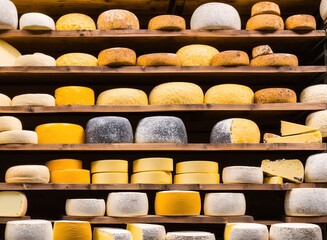 lots of different types of cheese