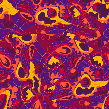 Abstract colorful strange vector pattern © Yaninjart