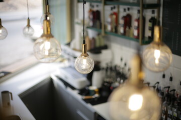 utensils in a coffe bar
