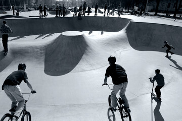 skatepark in the city