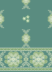 Seamless pattern oriental batik traditional tribal Texture decoration backdrop background