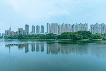 Fototapeta na wymiar panorama of part of Chancheng, Foshan, China