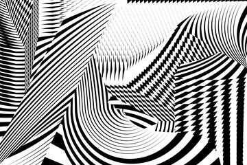 abstract halftone lines background, creative dynamic pattern, vector modern design texture