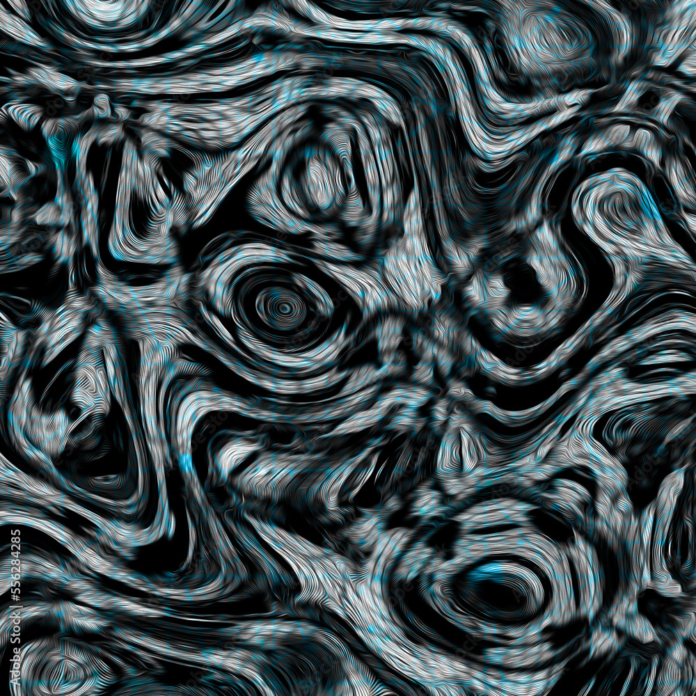 Aufkleber expressionist abstract art of swirling distorted vortex shapes