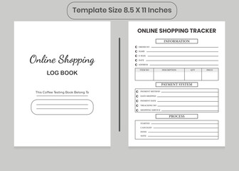 KDP Online Shopping Log Book for Interior