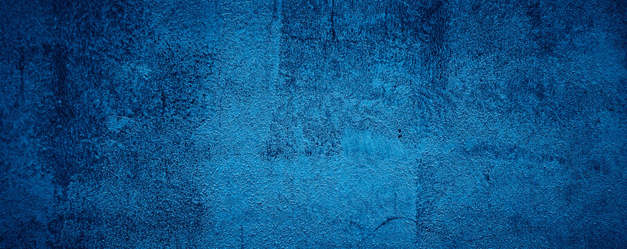 Blue Texture cement concrete wall abstract background