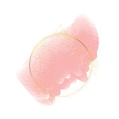 Watercolor Circle Grunge Brush