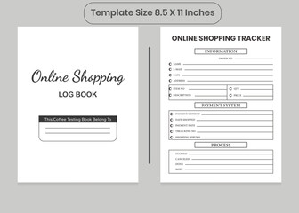 KDP Online Shopping Log Book for Interior