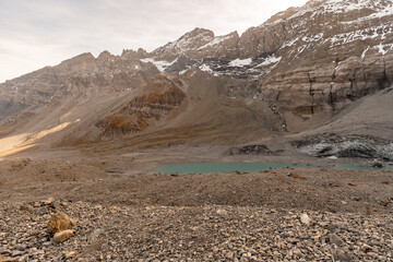 Beautiful alpine scenery at the Klausenpass in Switzerland
