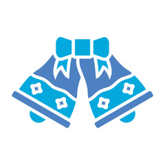 Christmas Bell Glyph Two Color Icon