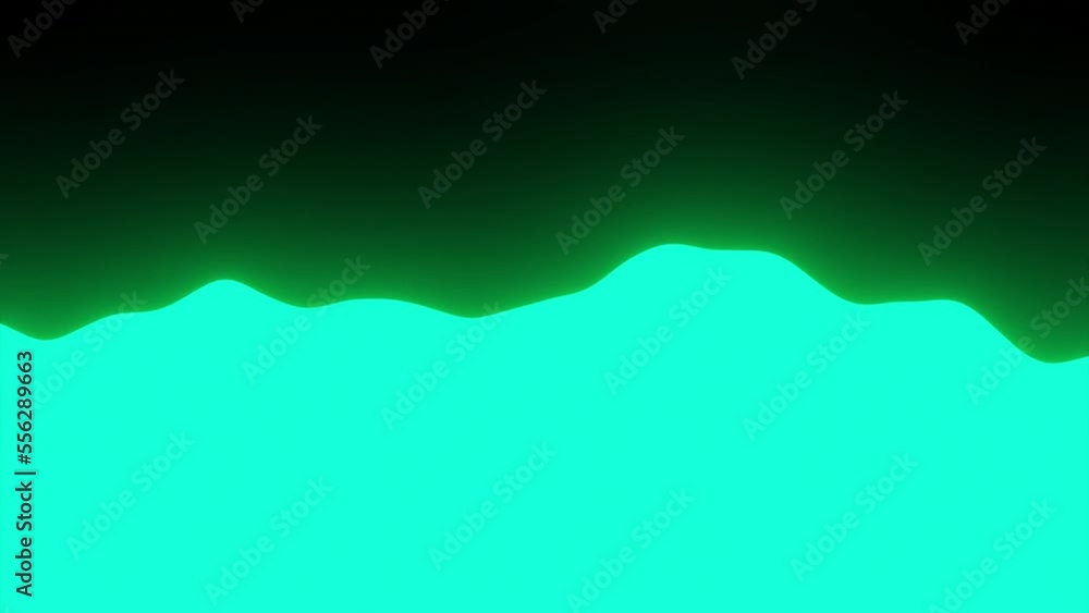 Poster bright wavy background moving on black background. design. minimalistic color animation with separat