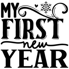 My First New Year vector file