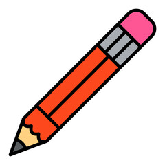 Pencil Filled Line Icon