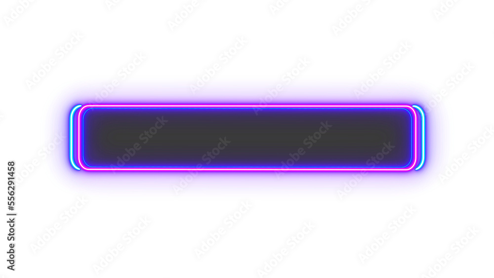 Poster abstract element lower third neon tab button