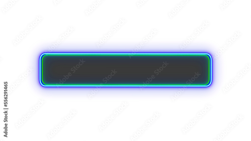 Poster abstract element lower third neon tab button