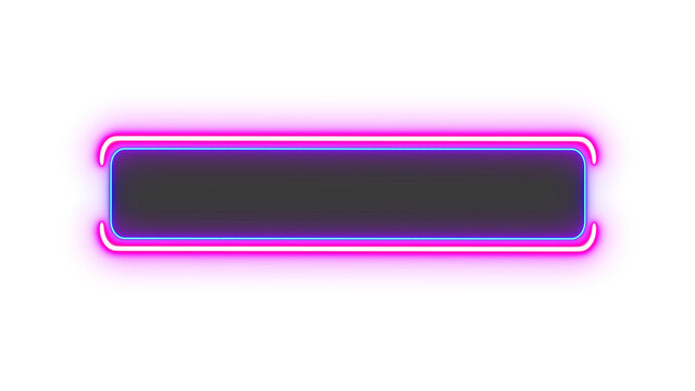 Abstract element lower third neon tab button