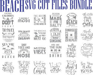 Beach Quotes SVG Bundle  pack 