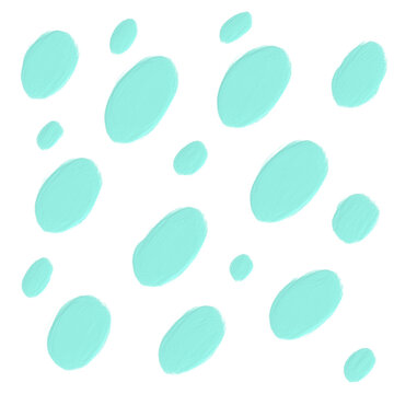 tiffany blue acrylic oil paint brush style  element aesthetic circle background png vector file