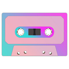 Naklejka premium Rainbow cassette