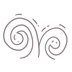 Abstract Swirl Illustration Element