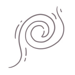 Abstract Swirl Illustration Element