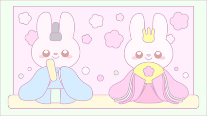 うさぎのひな祭り⭐︎