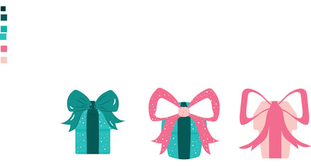 bow, ribbon, gift, christmas, decoration, holiday
