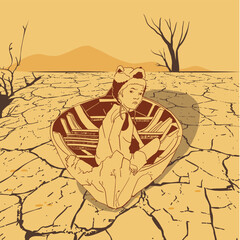 Drought affecting future generation, water scarcity threatens millions of kids, cracked drought soil