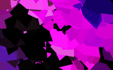 Dark Purple, Pink vector pattern with polygonal style.