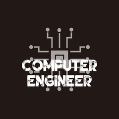 computer engineer's graphic design is ready to be used for various purposes