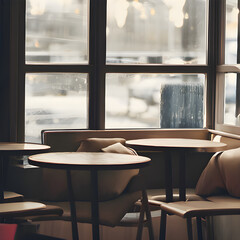 昼間のカフェの光景, Generative, AI