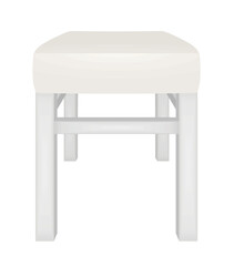 White chair stool. vector illustration