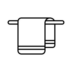 towel hanger line icon