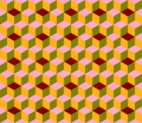 seamless geometric box pattern abstract background