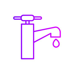 faucet gradient icon