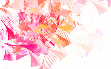 Light Red, Yellow vector pattern with random forms.